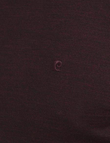 Bordo Slim Fit Basic Triko Kazak - 50193444021