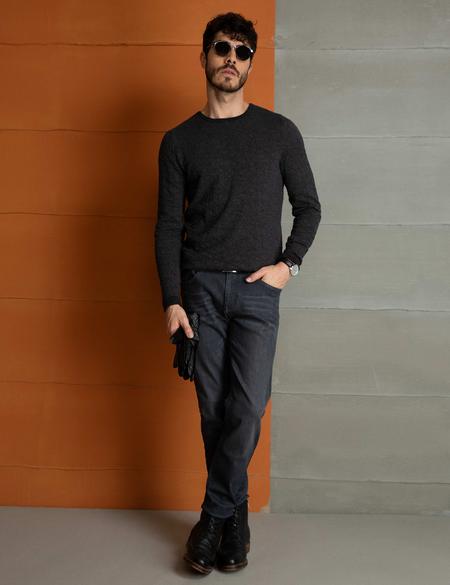 Gri Denim Pantolon - 50193487001