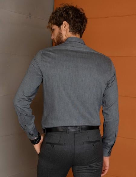 Füme Slim Fit Gömlek - 50193553008