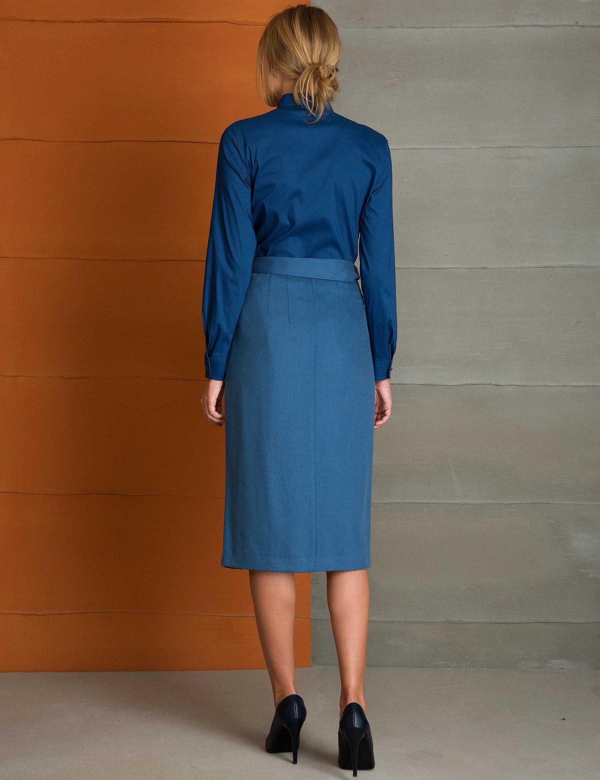 İndigo Regular Fit Dokuma Etek - 50197331001