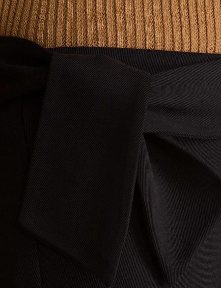 Siyah Regular Fit Dokuma Etek - 50197331006