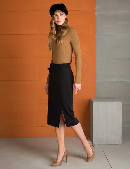 Siyah Regular Fit Dokuma Etek - 50197331006