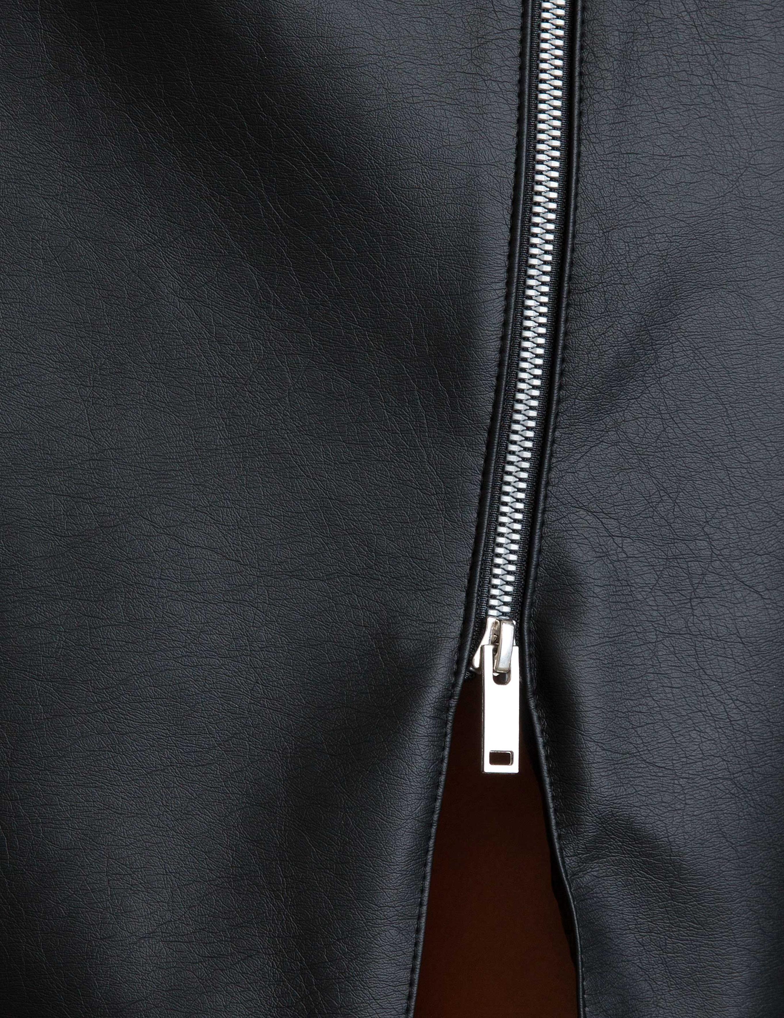 Siyah Regular Fit Dokuma Etek