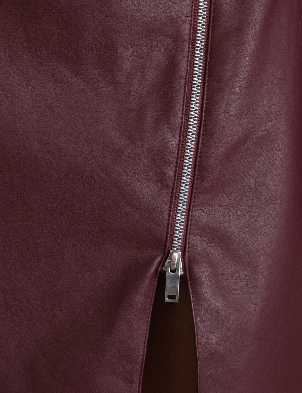 Bordo Dokuma Etek - 50197337012