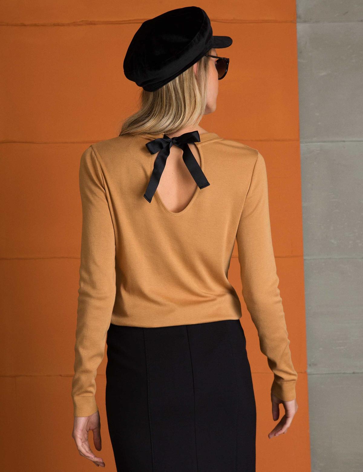 Camel Slim Fit Tişört - 50197623009