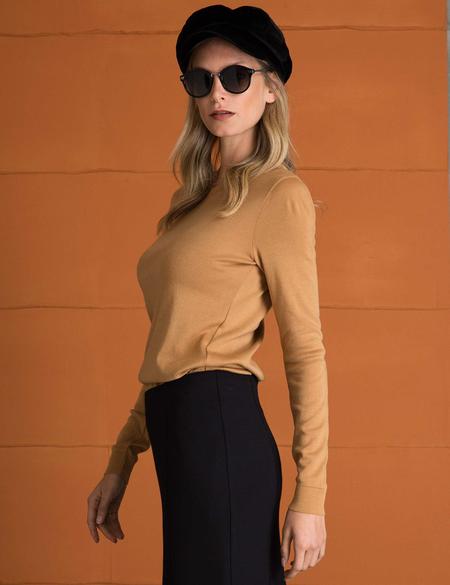 Camel Slim Fit Tişört - 50197623009