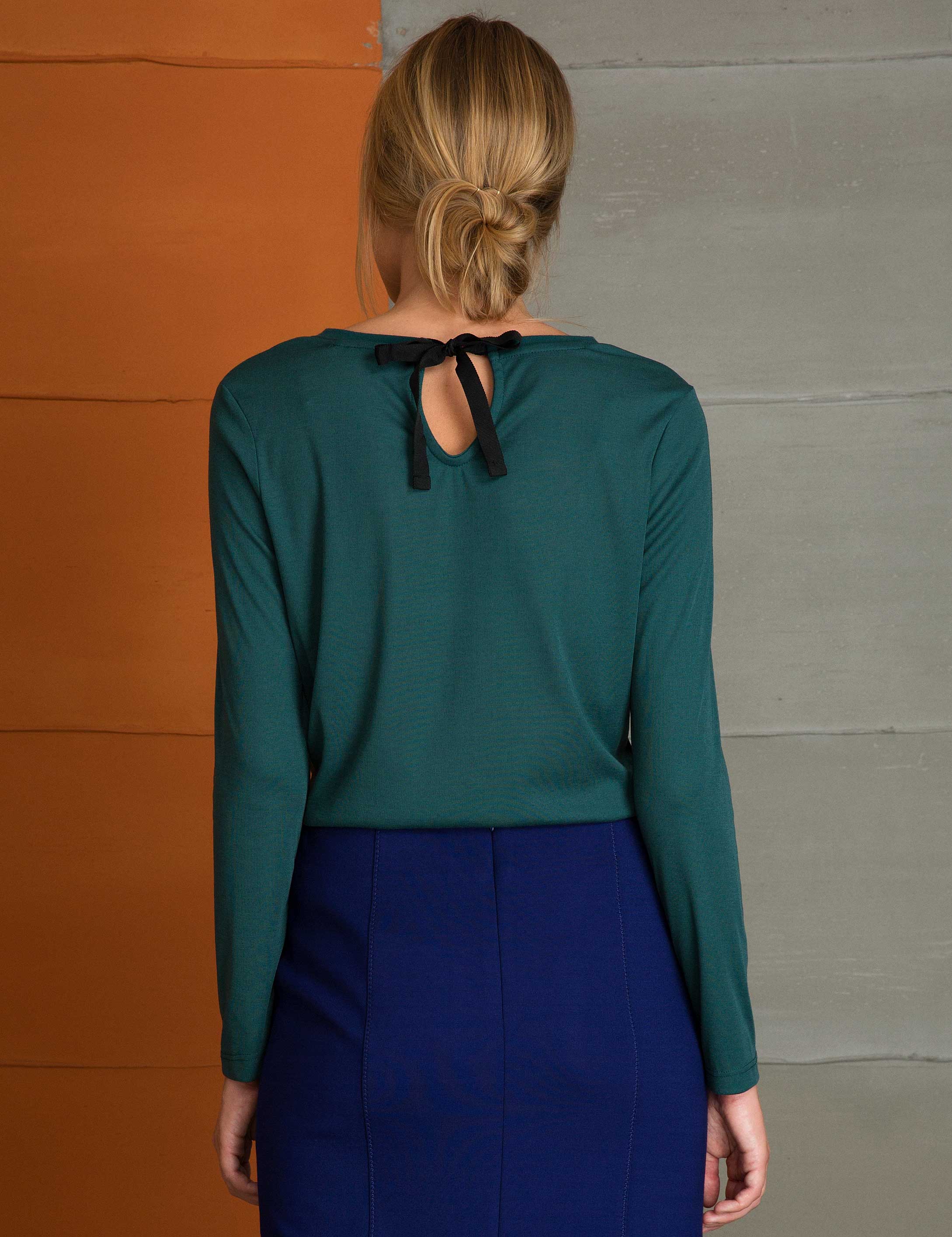 Haki Slim Fit Tişört - Image 3