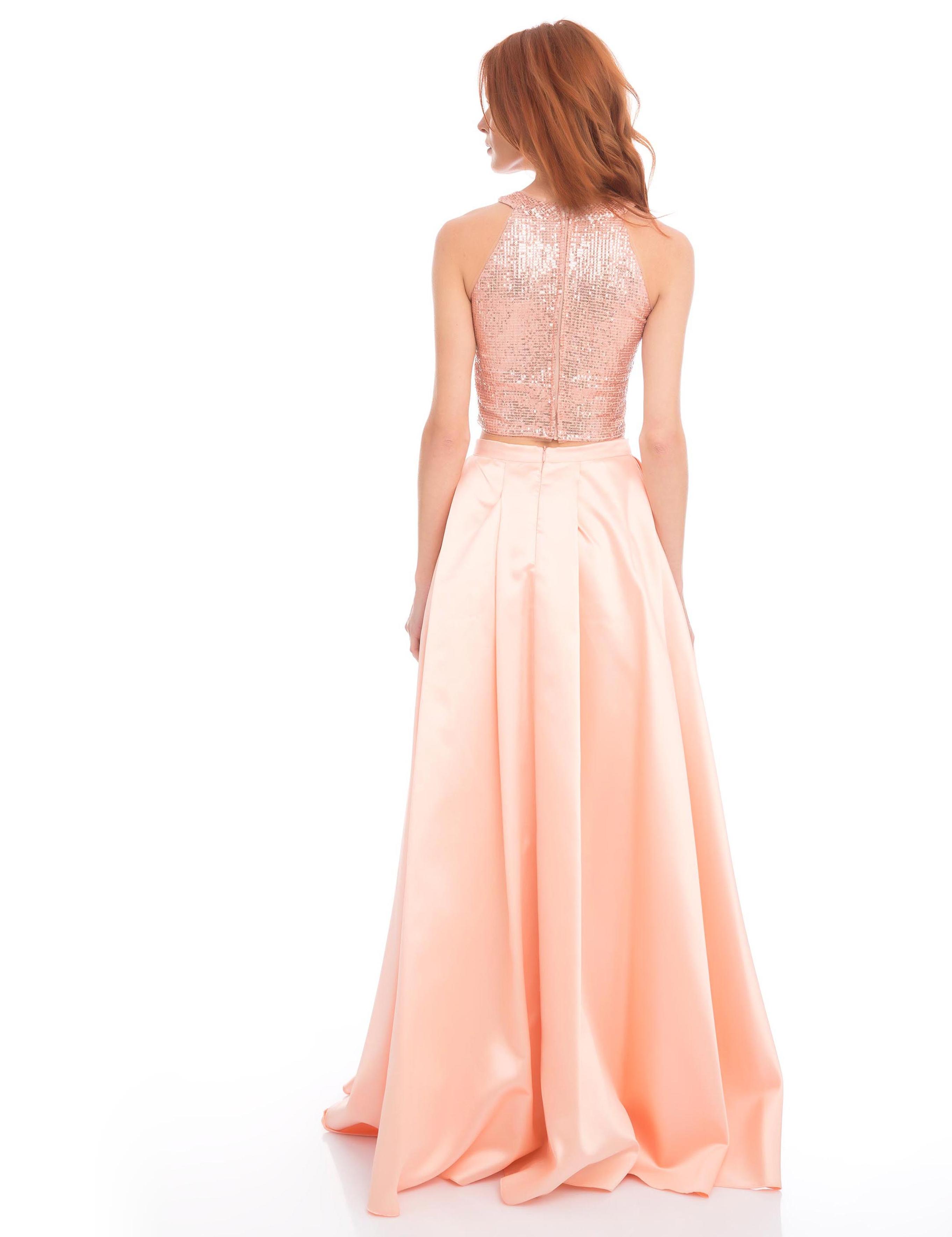 Turuncu Abiye Elbise