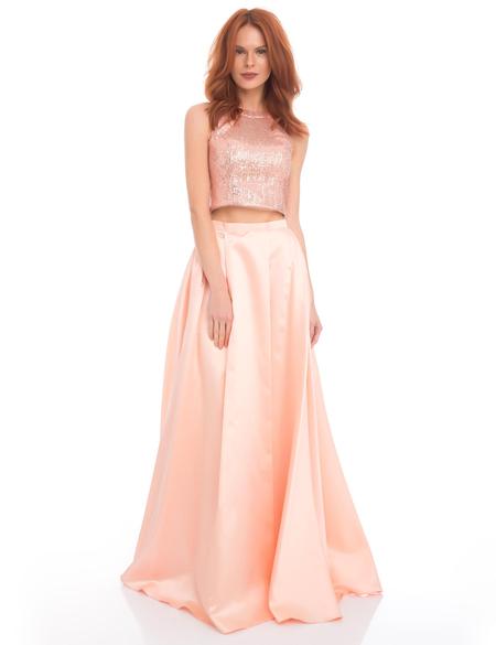 Turuncu Abiye Elbise - 50197759030