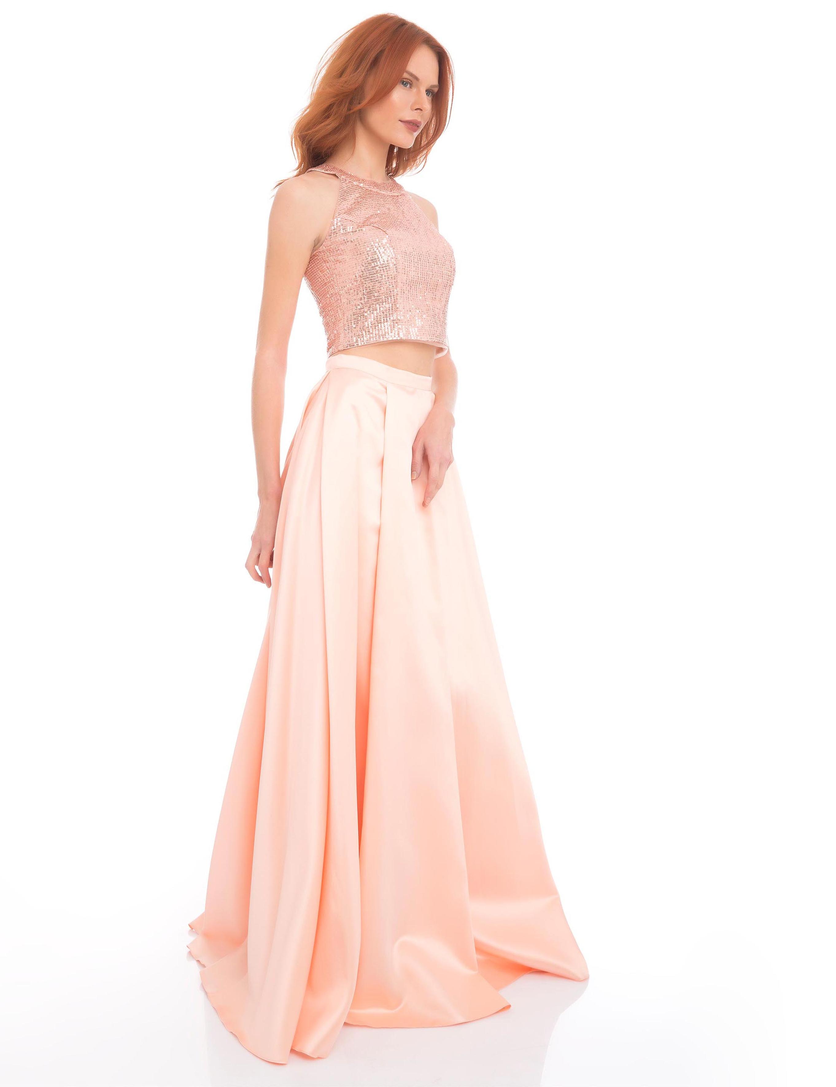 Turuncu Abiye Elbise