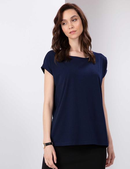 Lacivert Comfort Fit Bluz - 50197781062