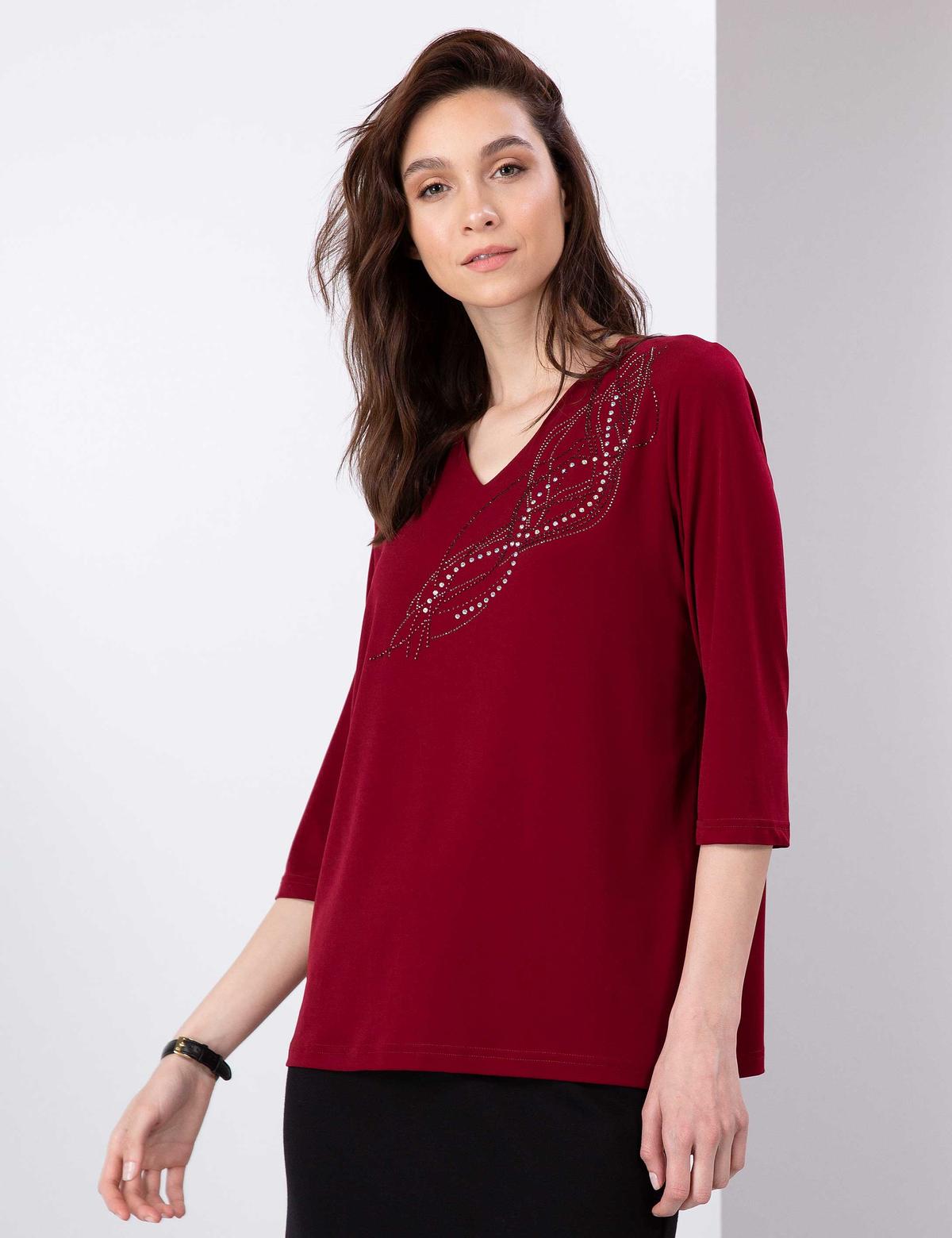 Bordo Comfort Fit Bluz - 50197783061