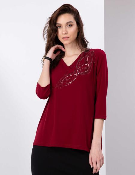 Bordo Comfort Fit Bluz - 50197783061