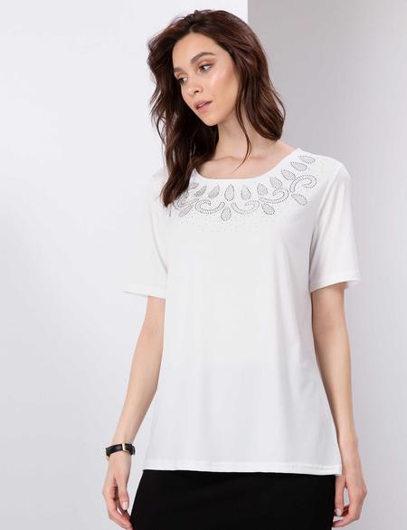 Ekru Comfort Fit Bluz - 50197787045