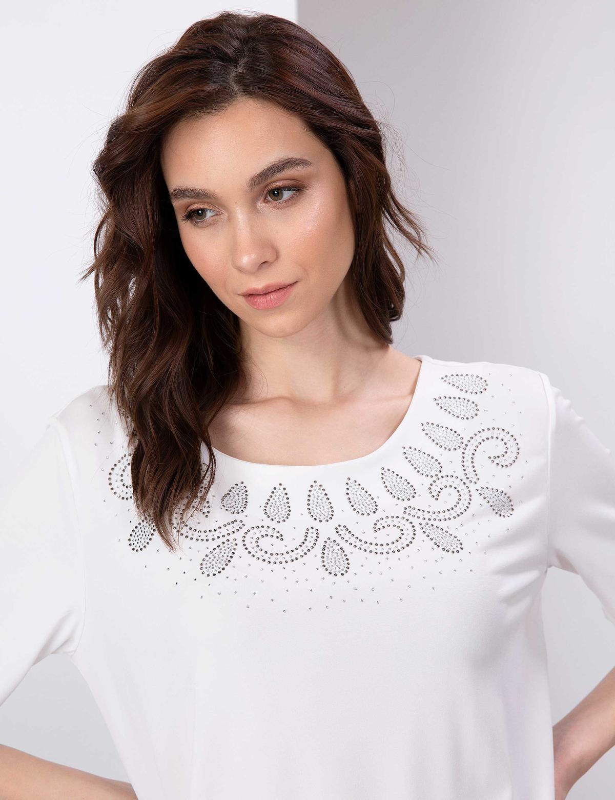 Ekru Comfort Fit Bluz - 50197787045