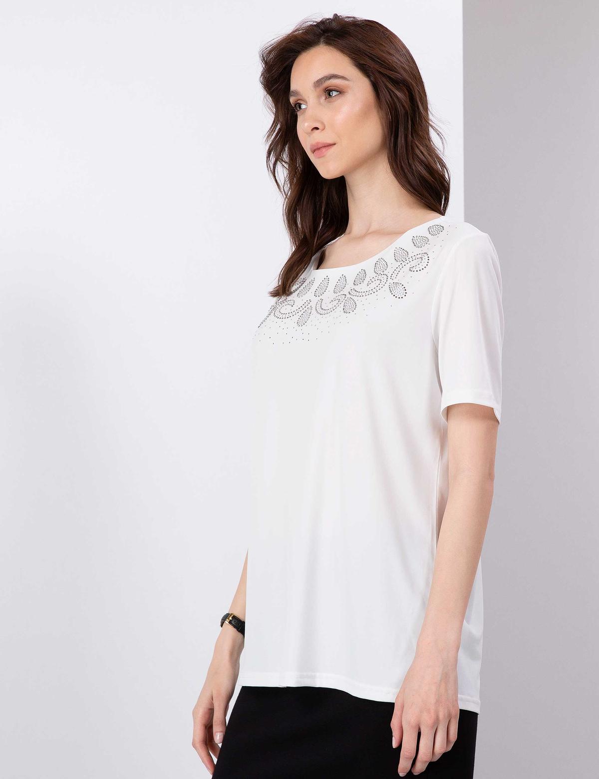 Ekru Comfort Fit Bluz - 50197787045