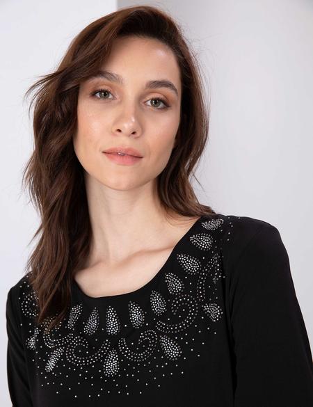 Siyah Comfort Fit Bluz - 50197787061