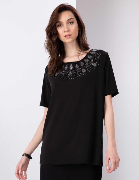 Siyah Comfort Fit Bluz - 50197787061