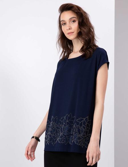 Lacivert Comfort Fit Bluz - 50197793053