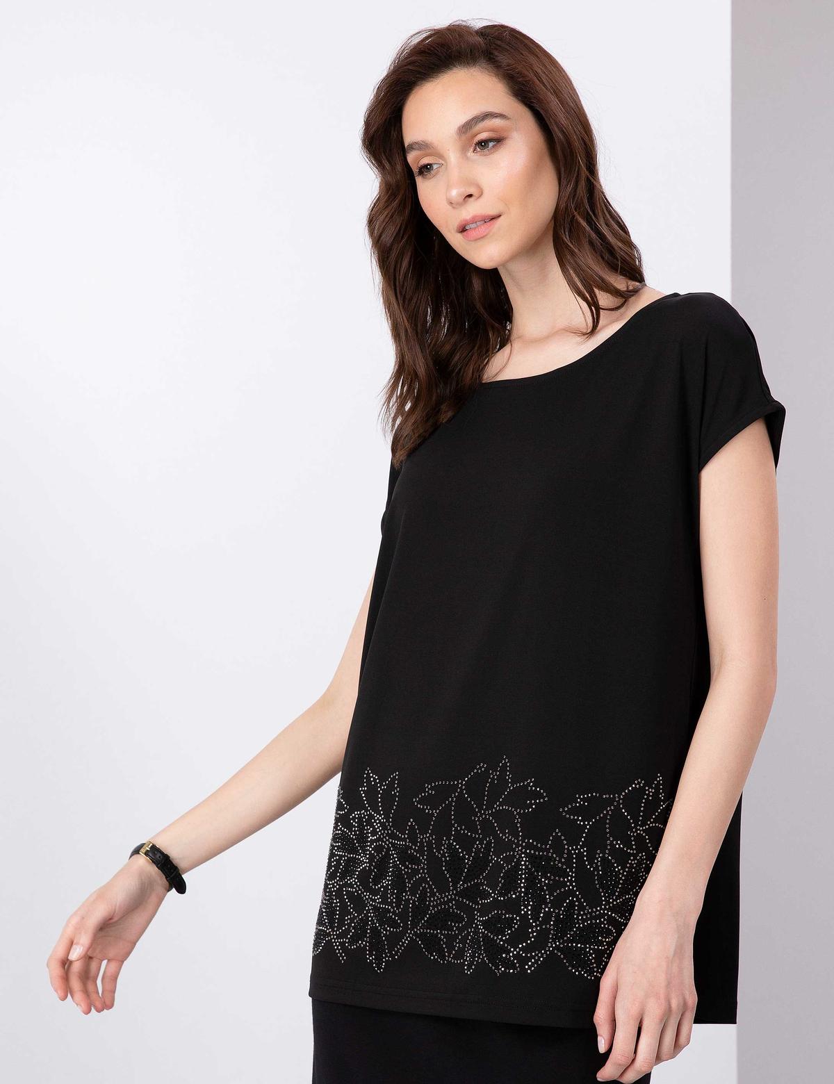 Siyah Comfort Fit Bluz - 50197793060