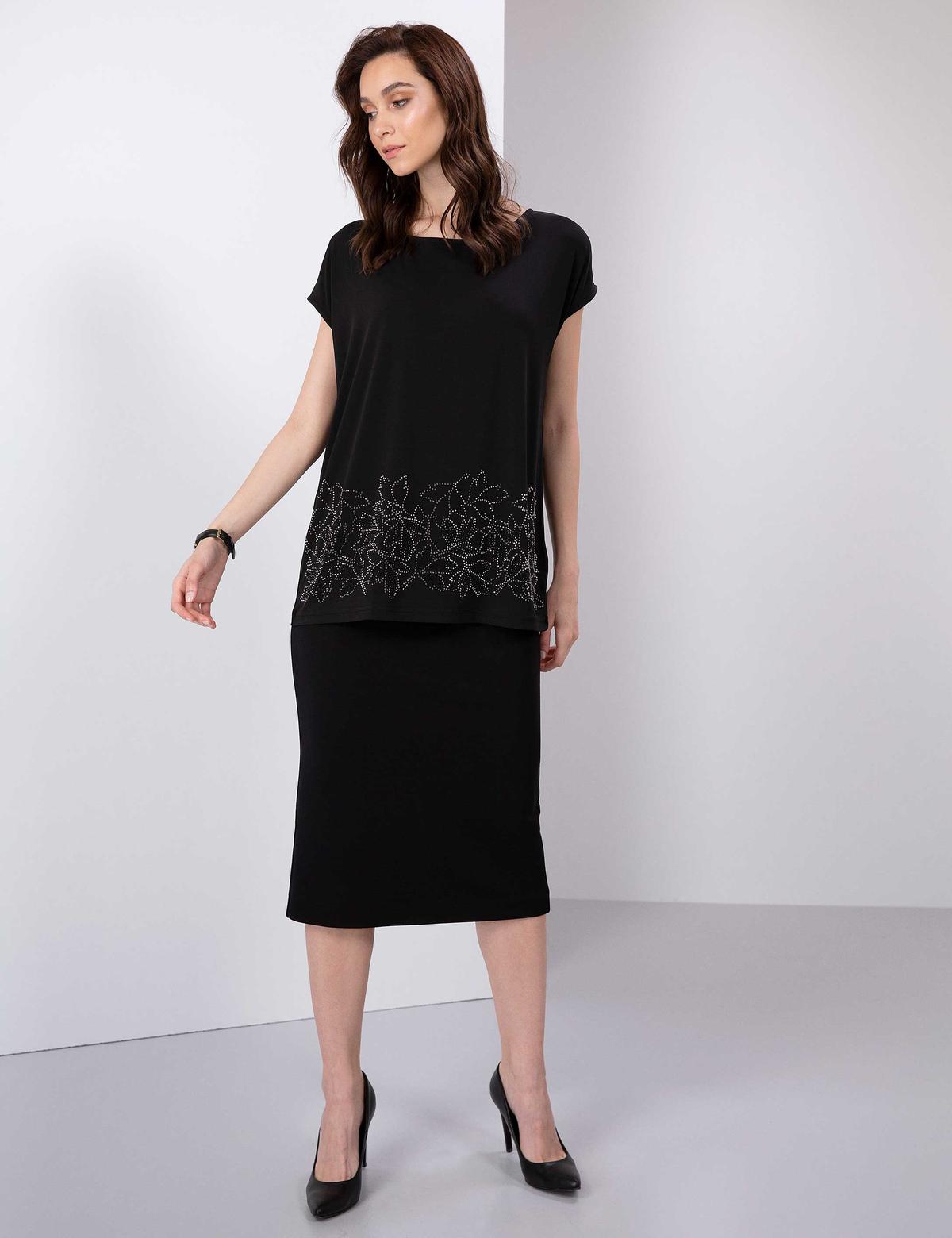 Siyah Comfort Fit Bluz - 50197793060