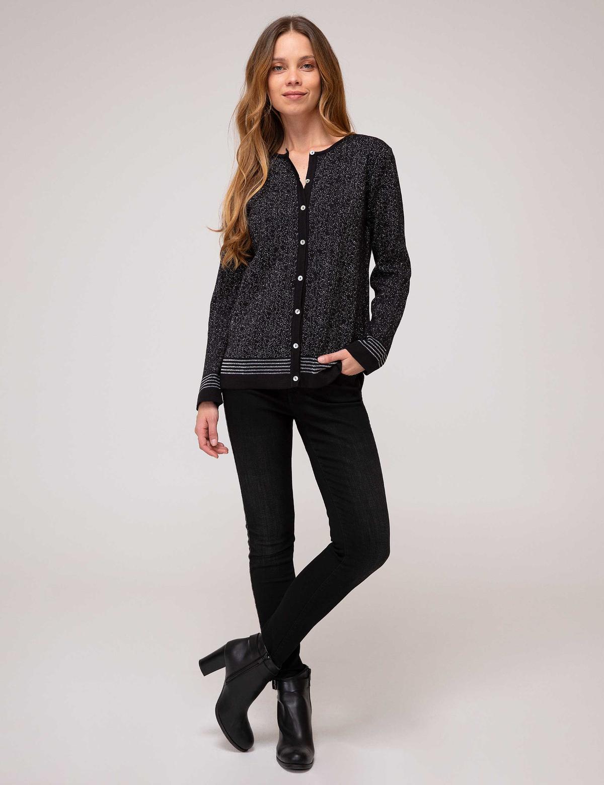 Siyah Triko Hırka - 50197796007