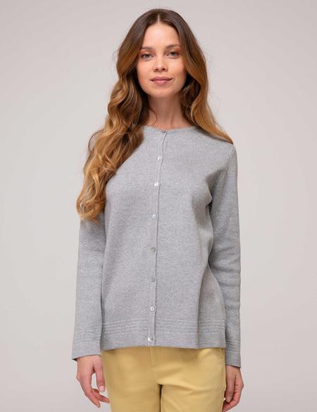 Gri Regular Fit Triko Hırka - 50197796036