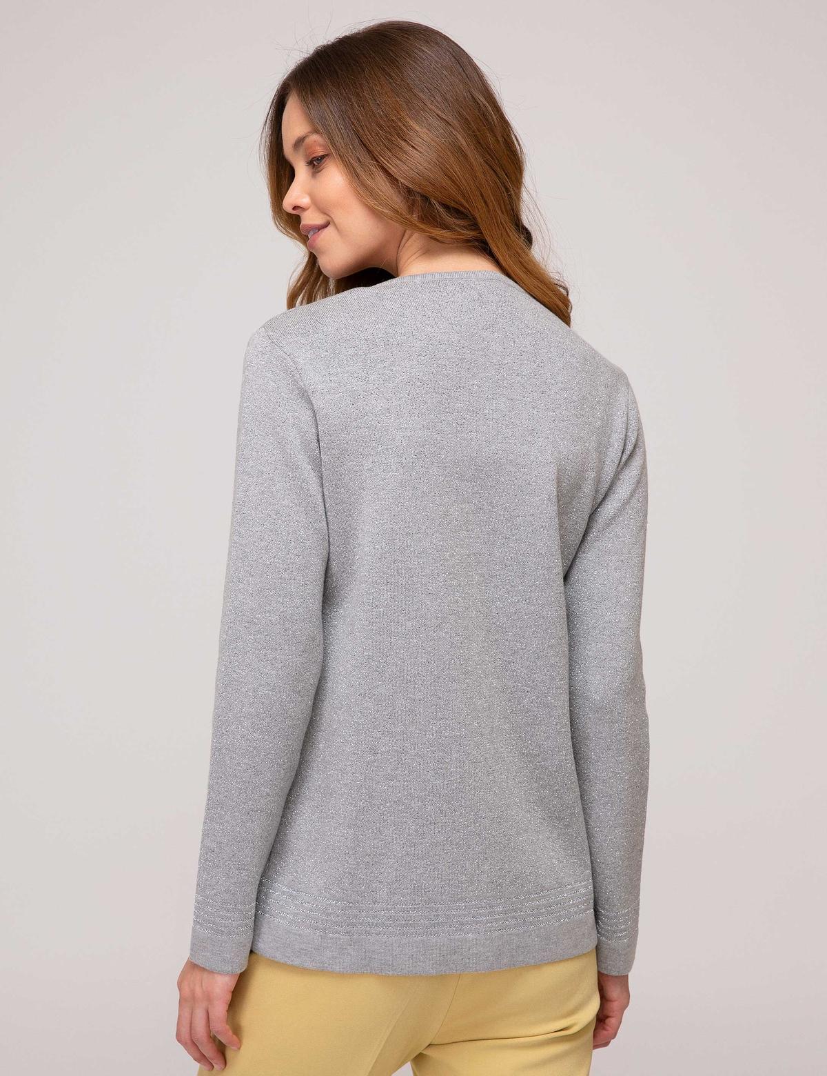 Gri Regular Fit Triko Hırka - 50197796036