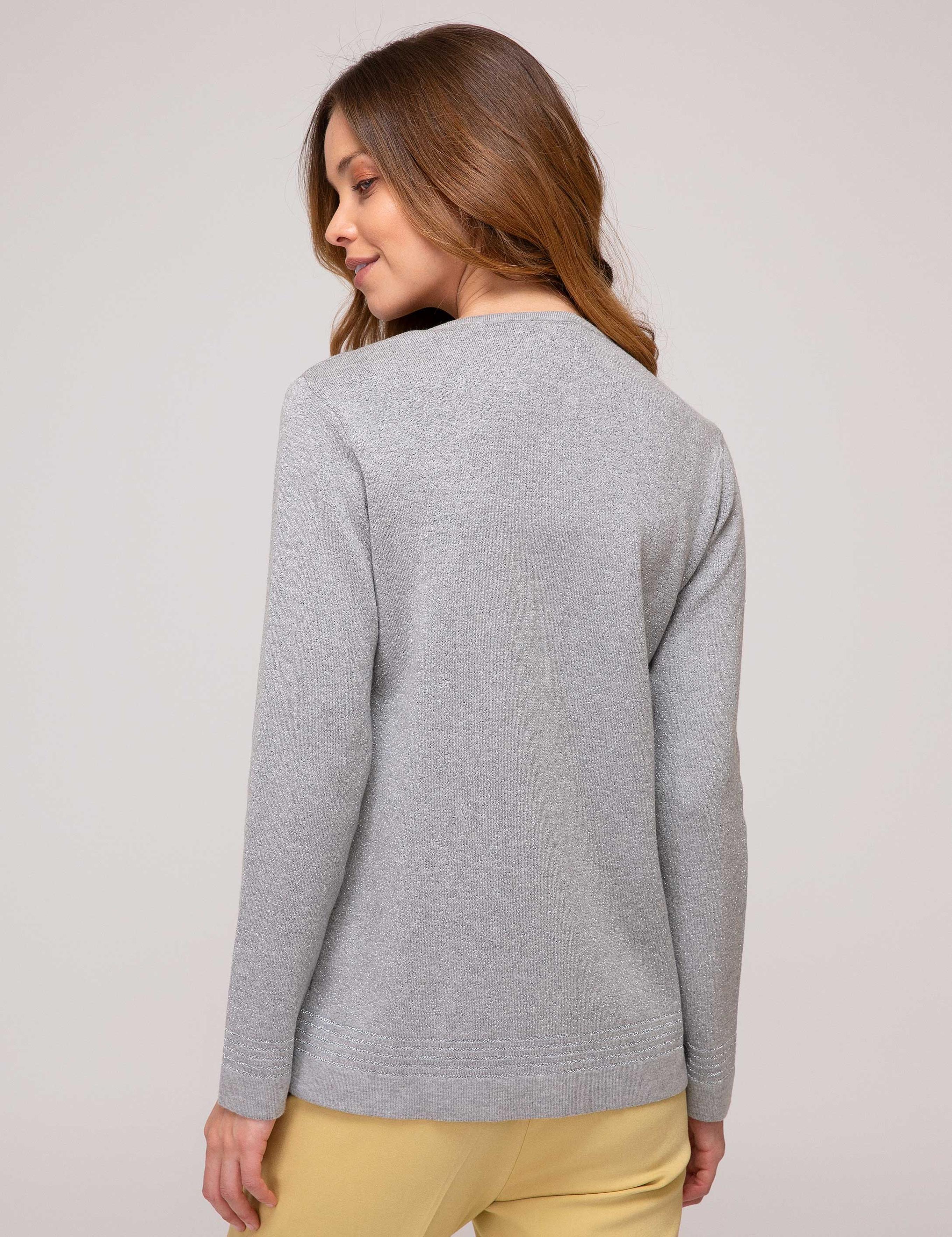 Gri Regular Fit Triko Hırka