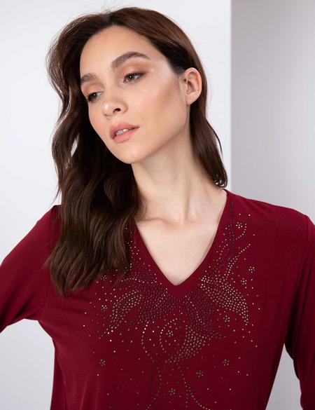 Bordo Comfort Fit Bluz - 50197811061