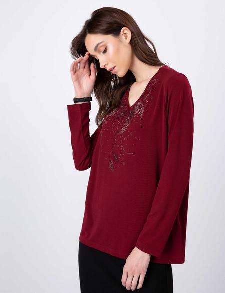 Bordo Comfort Fit Bluz - 50197811061