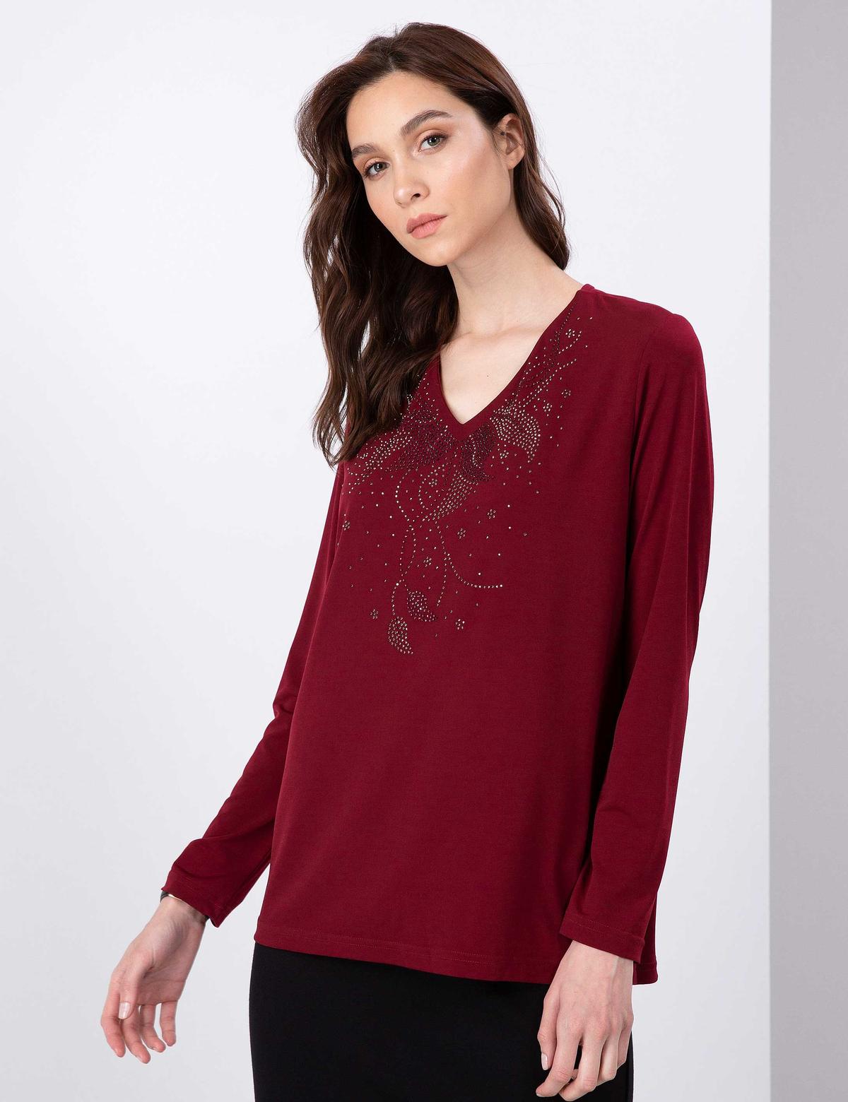 Bordo Comfort Fit Bluz - 50197811061