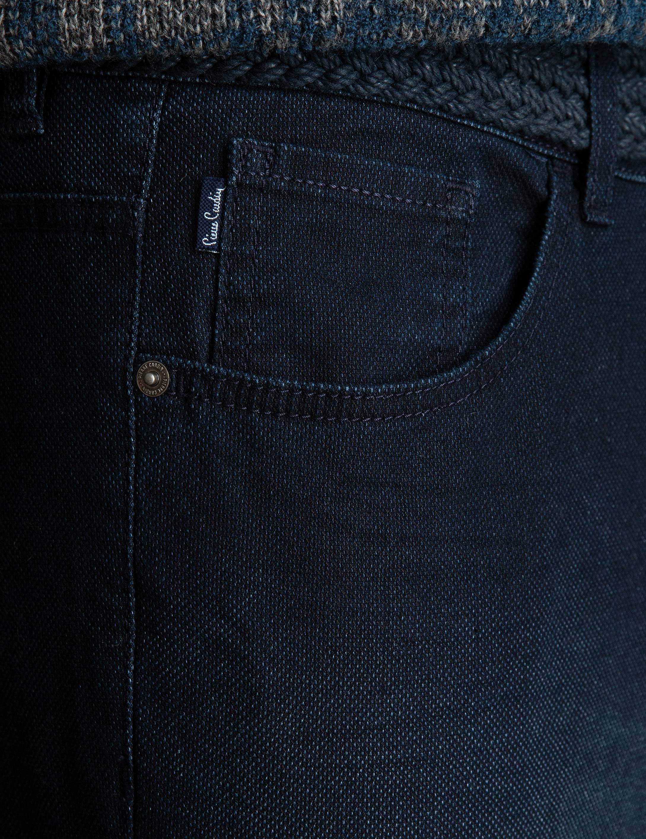 Lacivert Denim Pantolon - Image 4
