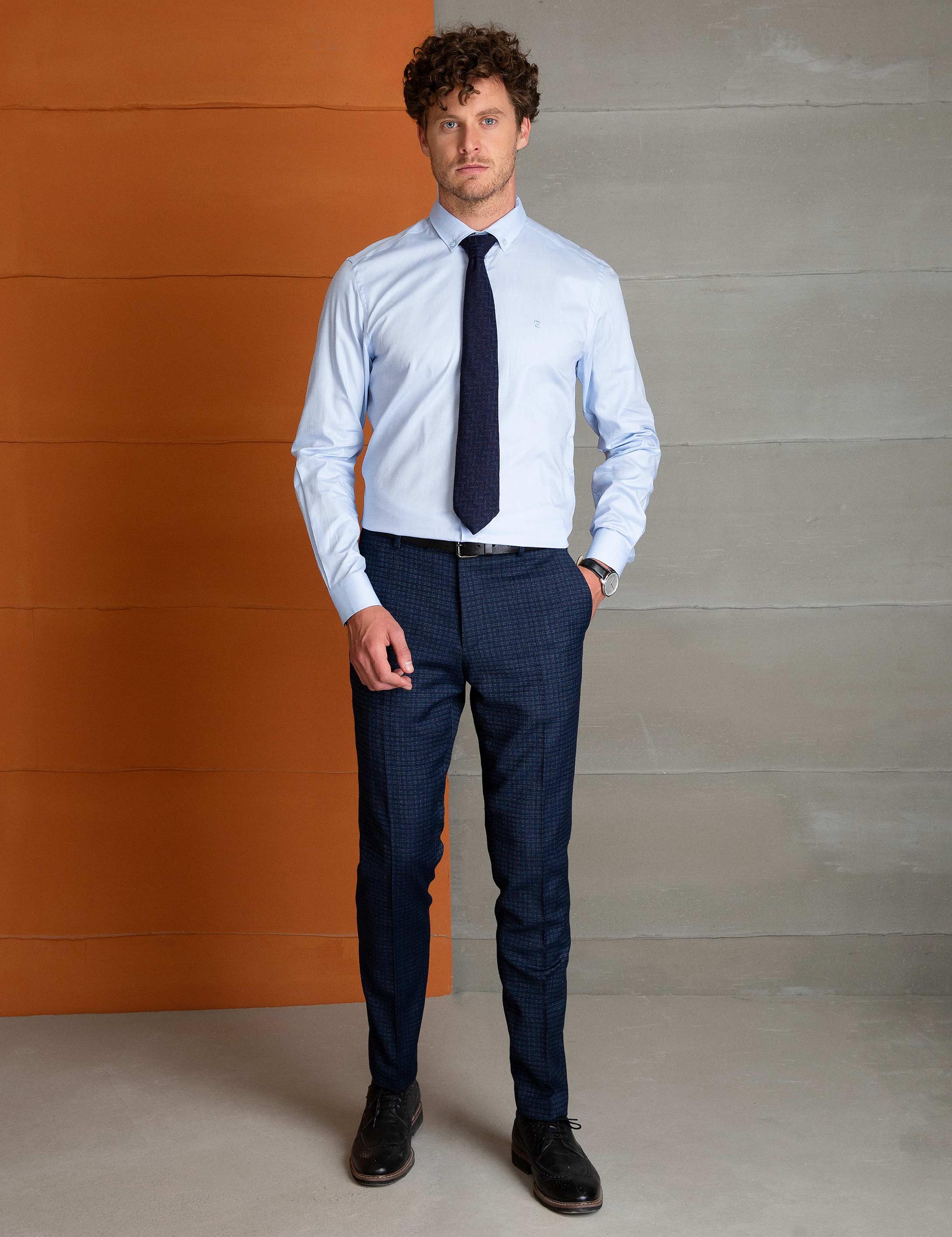 Açık Mavi Slim Fit Gömlek