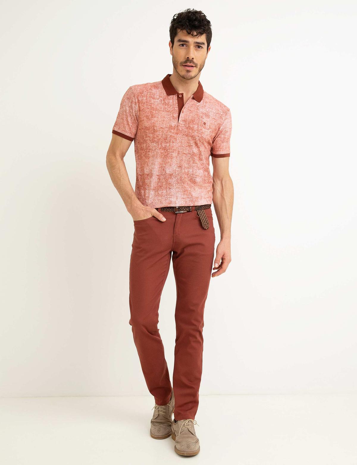 Kiremit Slim Fit Tişört