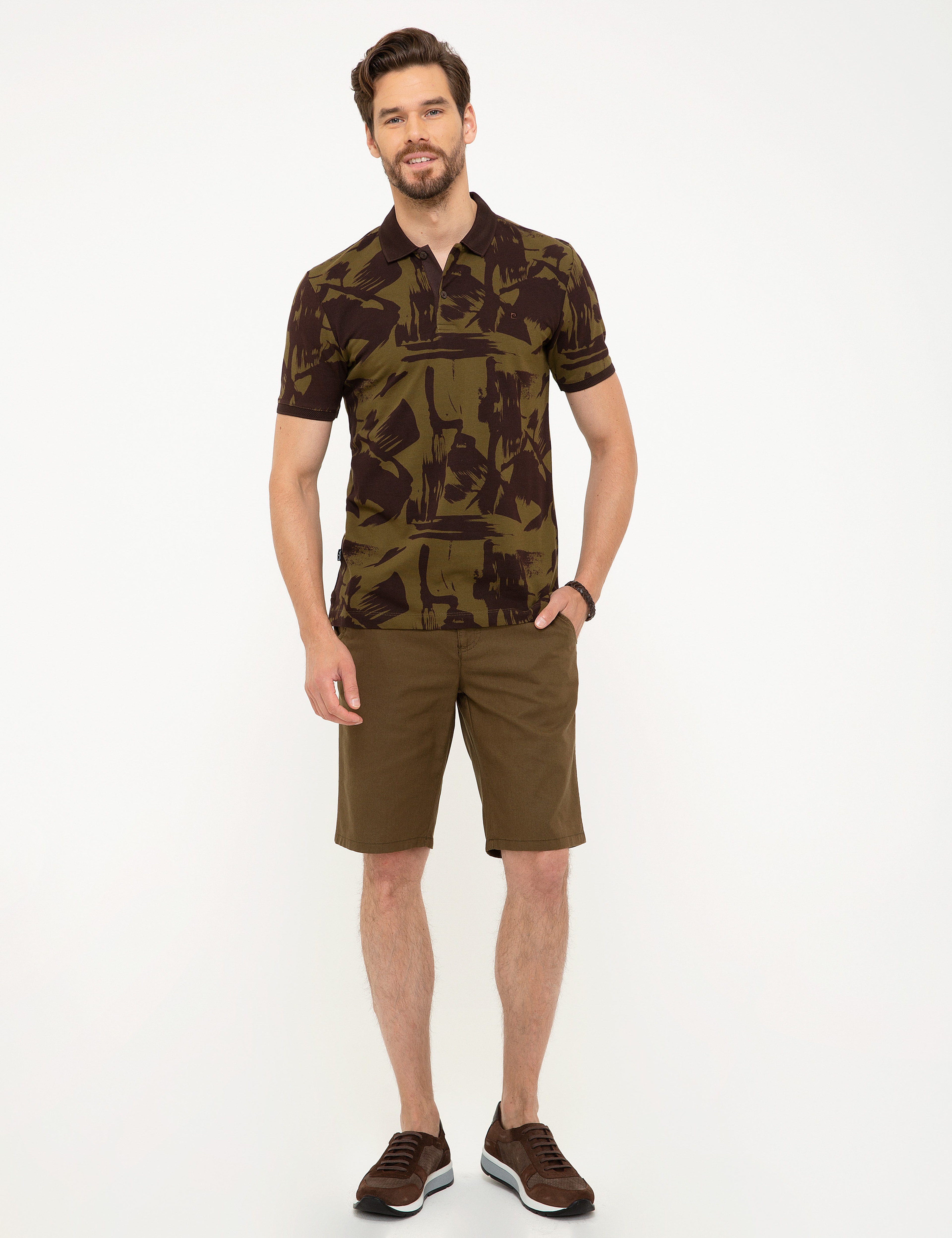 Haki Slim Fit Tişört - Image 4