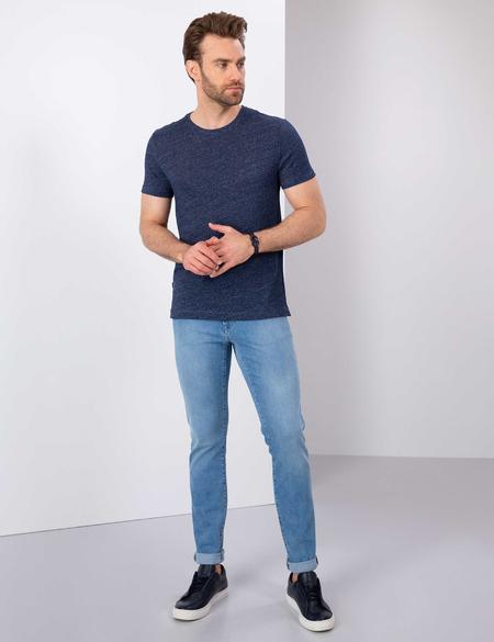 Lacivert Slim Fit Tişört - 50200628010