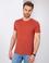 Kiremit Slim Fit Bisiklet Yaka T-Shirt