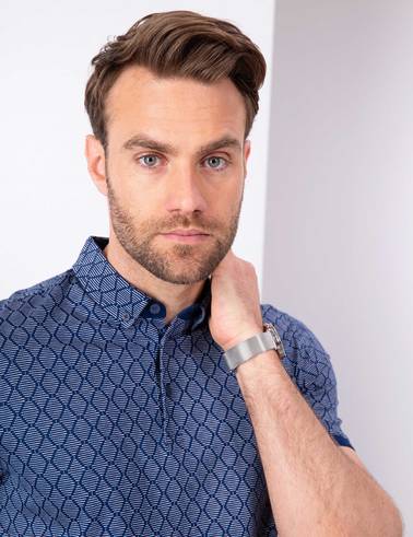 Lacivert Slim Fit Polo Yaka T-Shirt