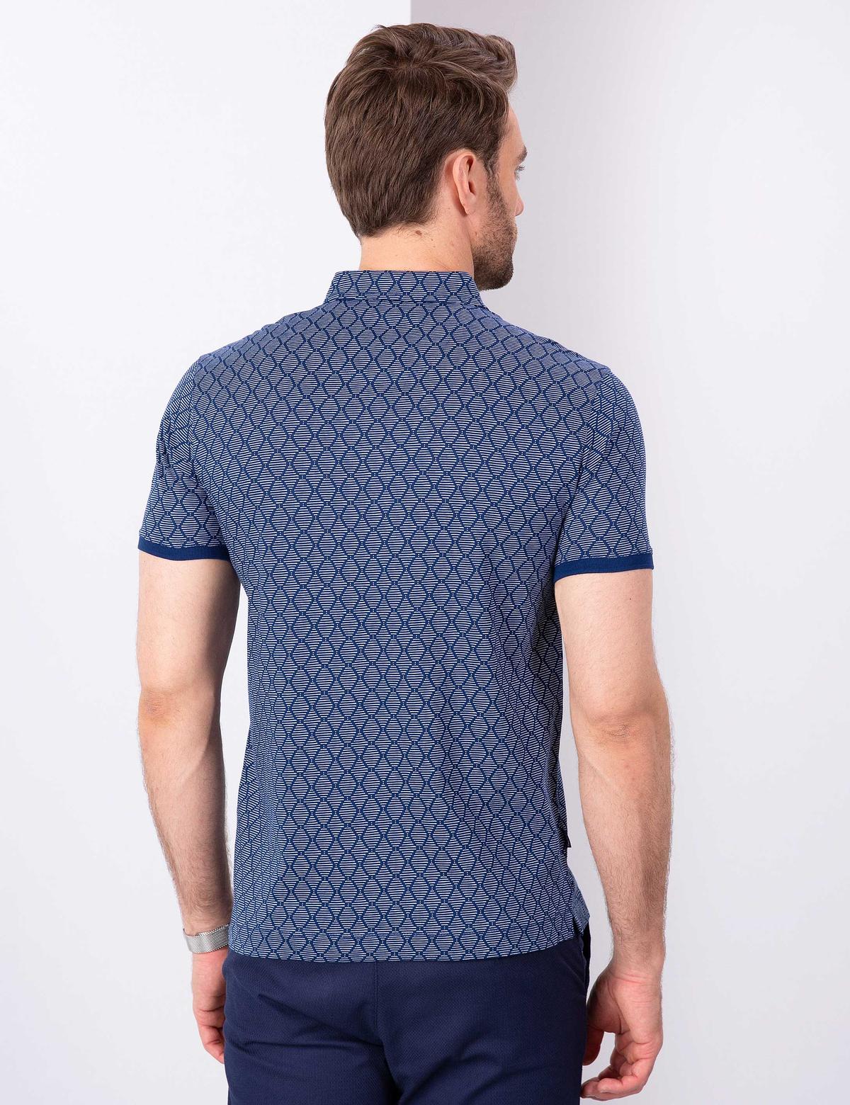 Lacivert Slim Fit Tişört - 50200629016