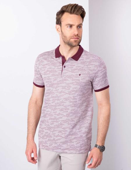 Bordo Slim Fit Polo Yaka T-Shirt - 50200633022