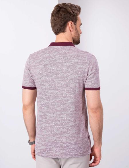 Bordo Slim Fit Polo Yaka T-Shirt - 50200633022