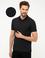 Siyah Regular Fit Polo Yaka T-Shirt