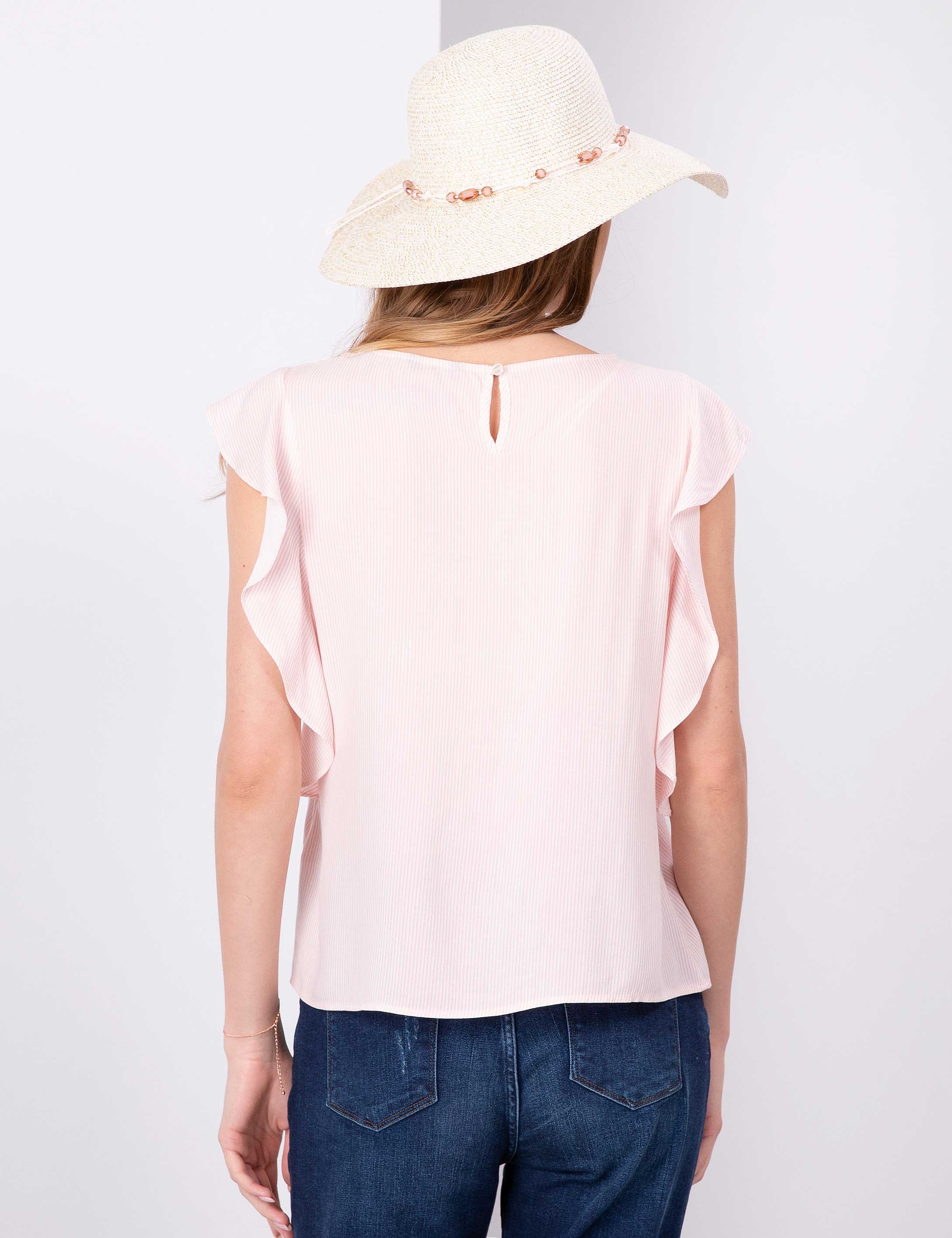 Pembe Regular Fit Bluz - Image 3
