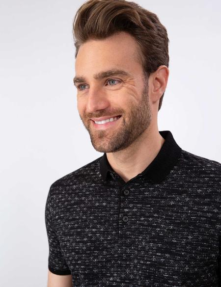 Siyah Slim Fit Tişört - 50202581010