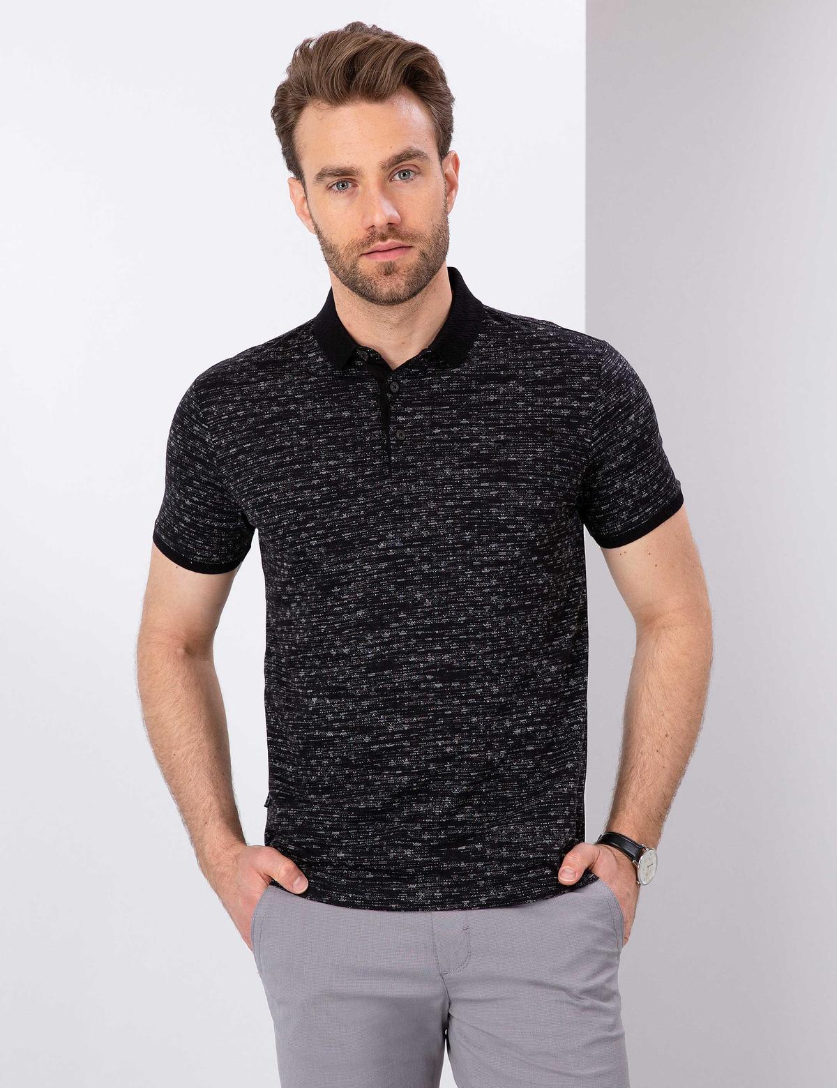 Siyah Slim Fit Tişört