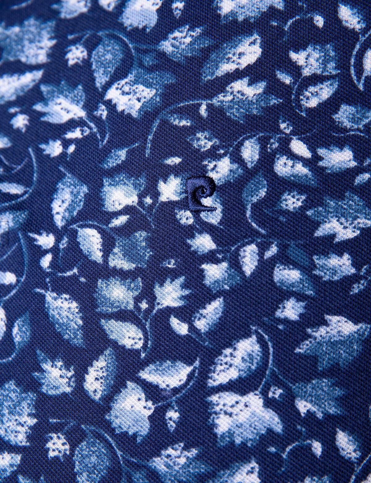 Lacivert Slim Fit Polo Yaka T-Shirt - 50202585024