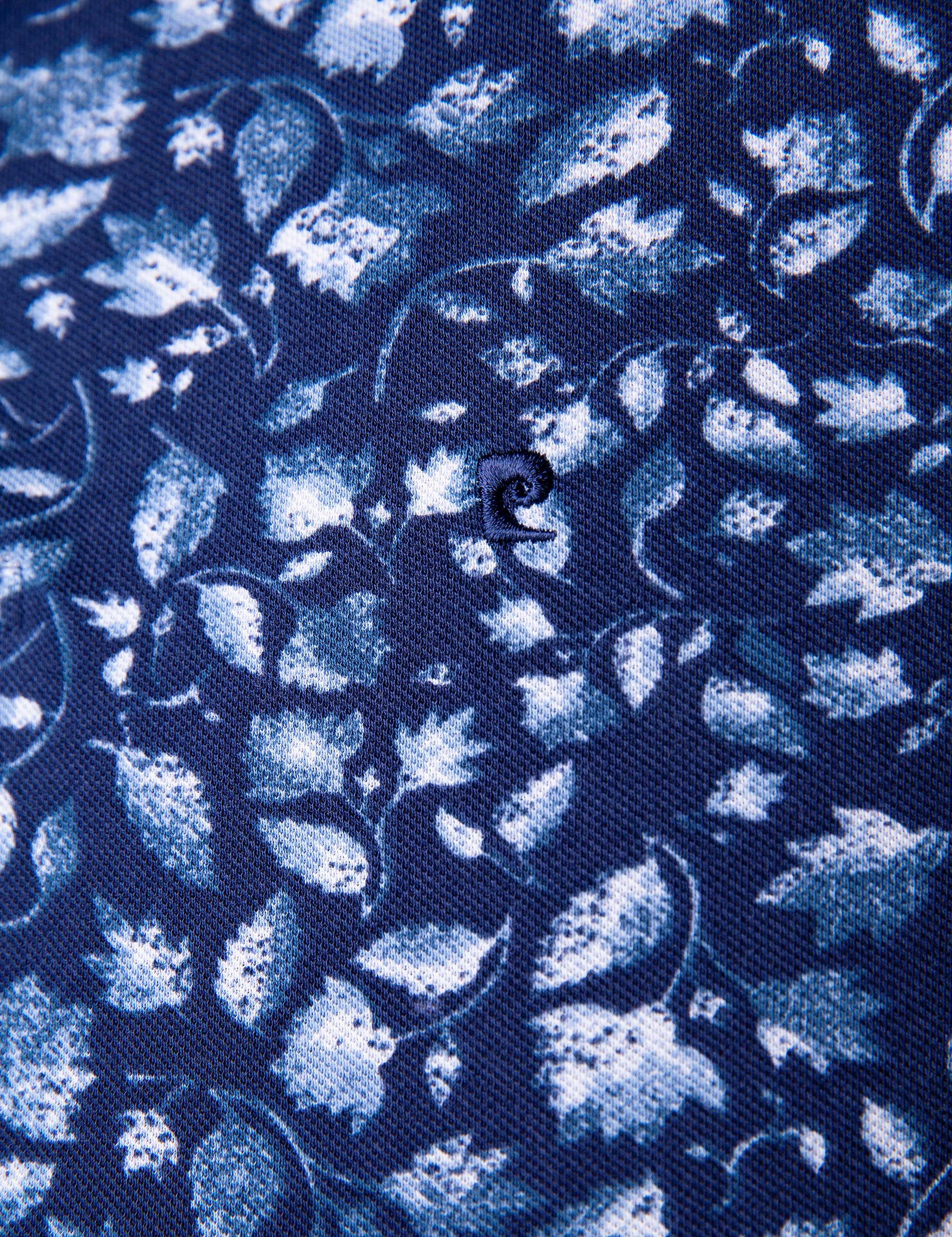 Lacivert Slim Fit Polo Yaka T-Shirt