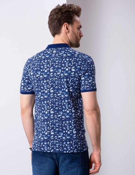 Lacivert Slim Fit Polo Yaka T-Shirt - 50202585024