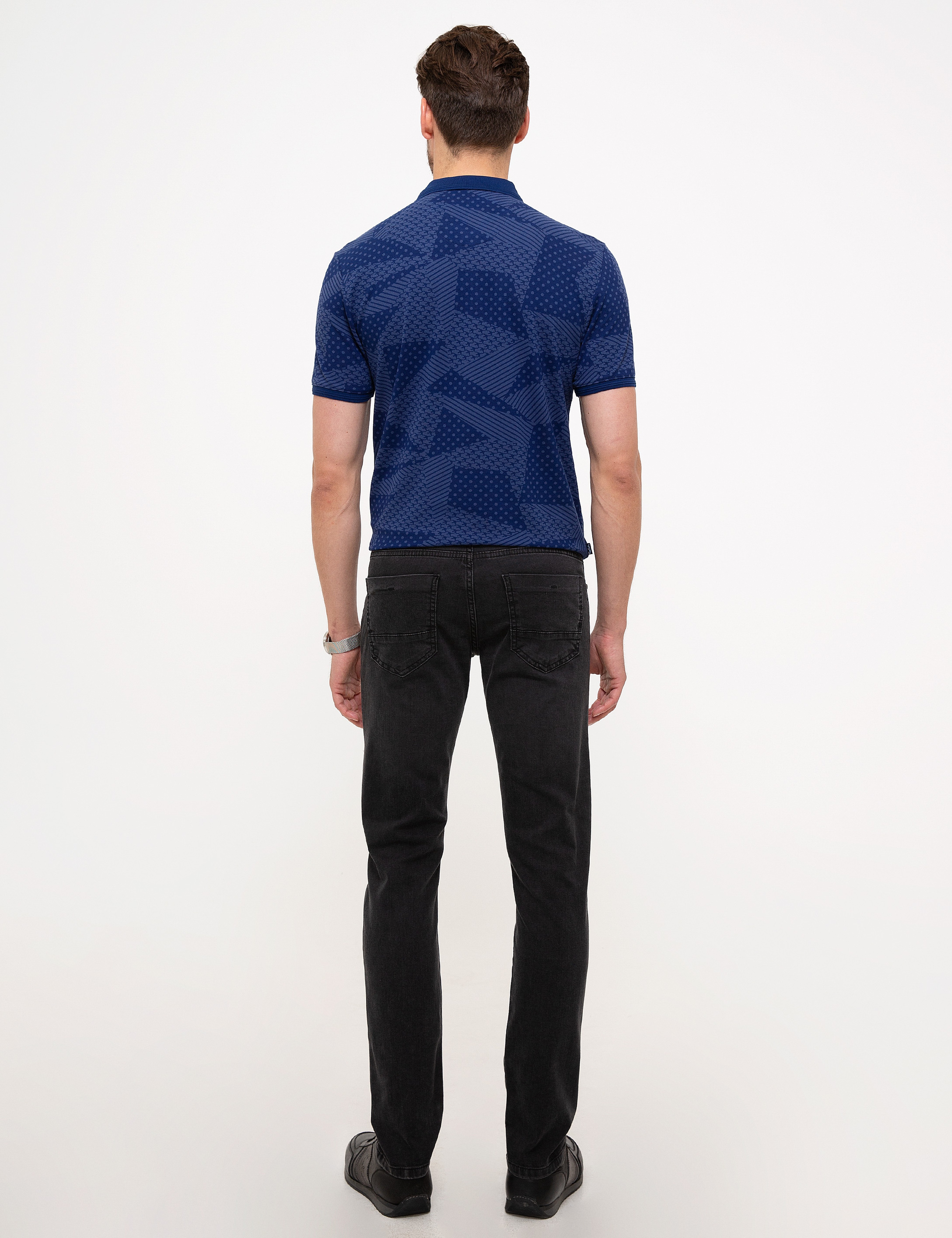 Antrasit Slim Fit Denim Pantolon - Image 3